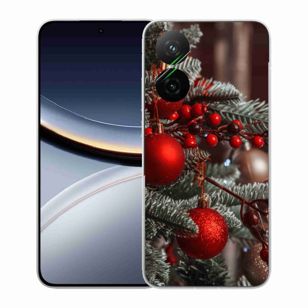 Gelový kryt mmCase na Xiaomi Poco F7 5G - vánoční ozdoby 2