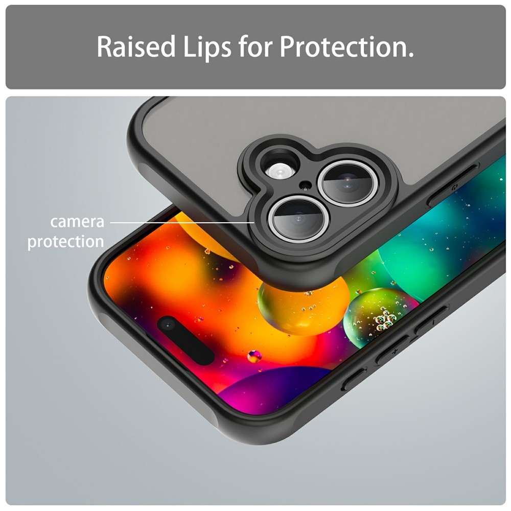 Proof gelový obal s pevnými zády na iPhone 17 - černý