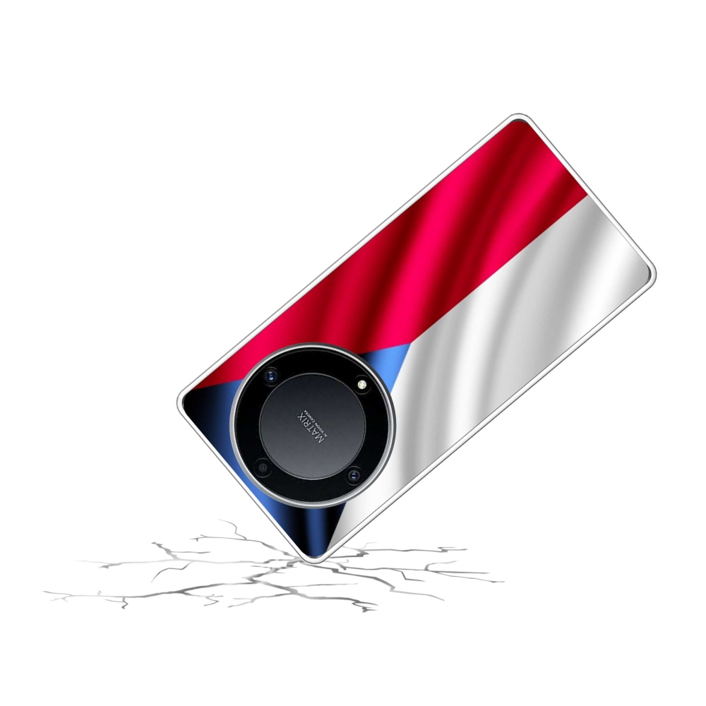 Gelový kryt mmCase na mobil Honor Magic 5 Lite 5G - česká vlajka