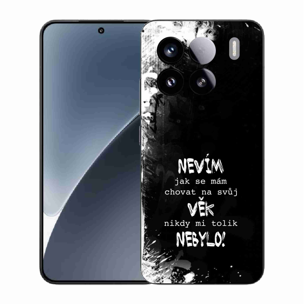 Gelový kryt mmCase na Xiaomi 15 - vtipný text 14 černé pozadí