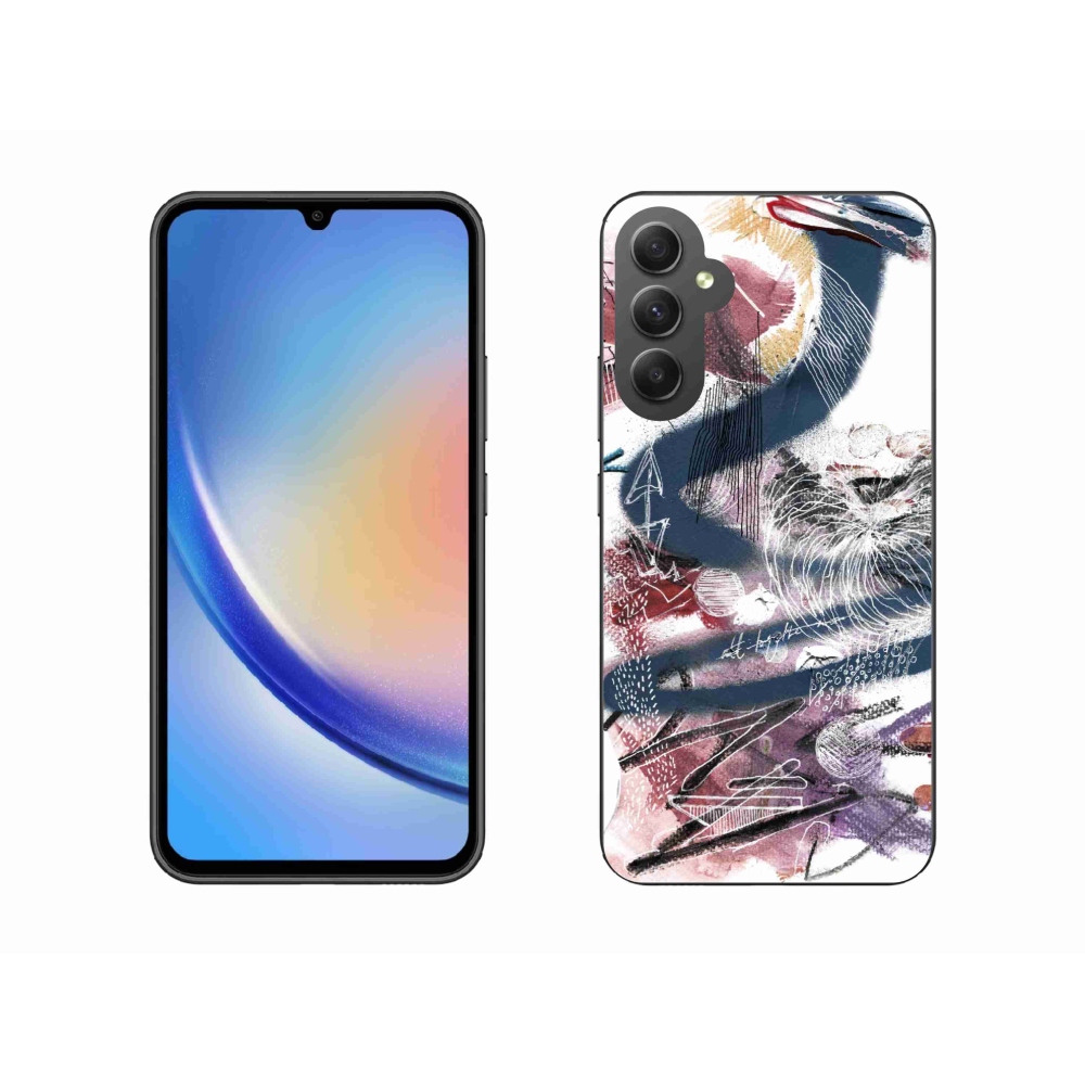 Gelový kryt mmCase na Samsung Galaxy A34 5G - abstraktní motiv 28