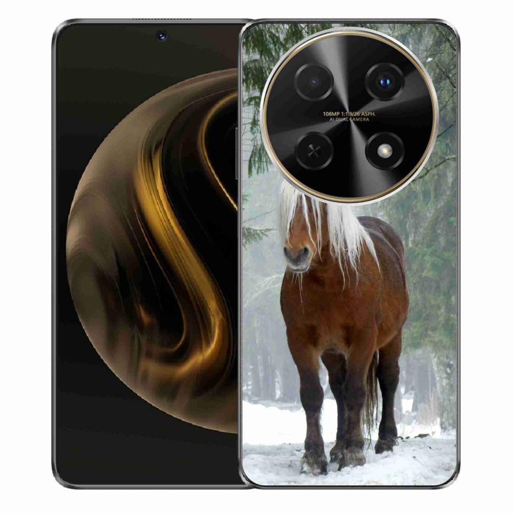 Gelový obal mmCase na Huawei Nova 12i - kůň v lese
