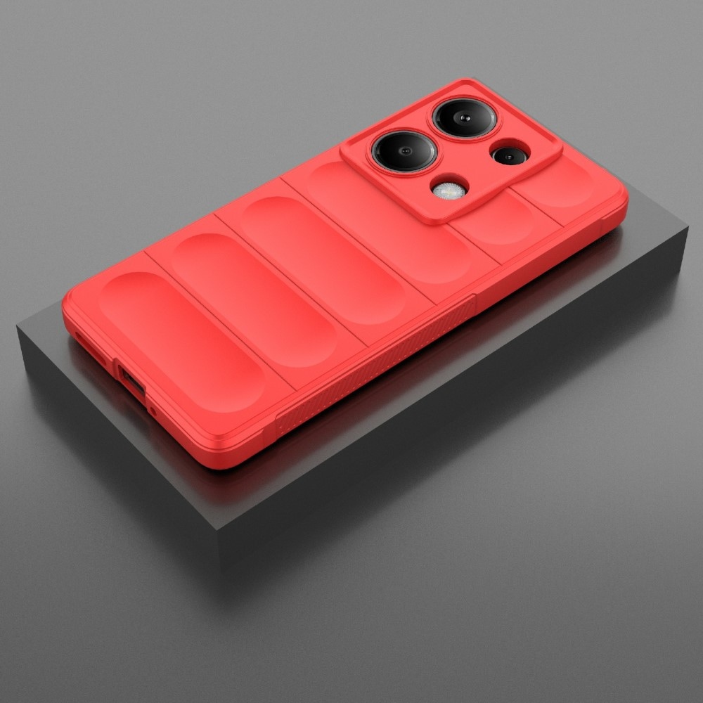 Rugg odolný gelový obal na Xiaomi Redmi Note 14S - červený