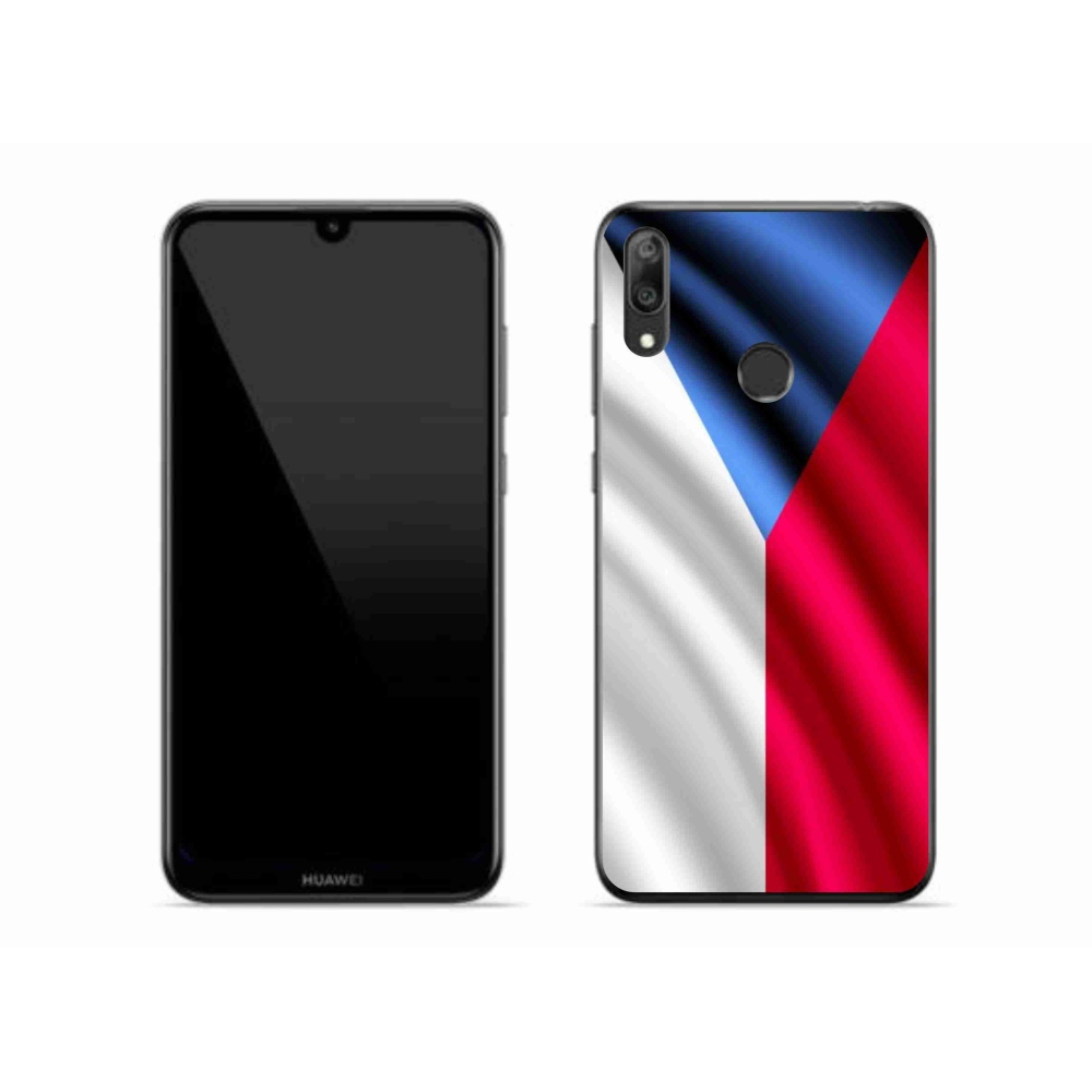 Gelový kryt mmCase na mobil Huawei Y7 (2019) - česká vlajka