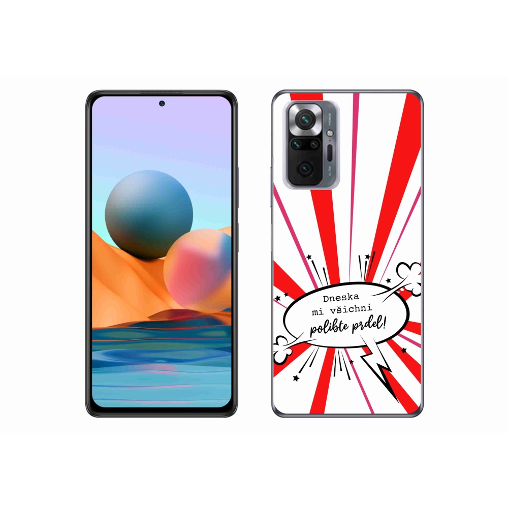 Gelový kryt mmCase na Xiaomi Redmi Note 10 Pro - vtipný text 15 bílé pozadí
