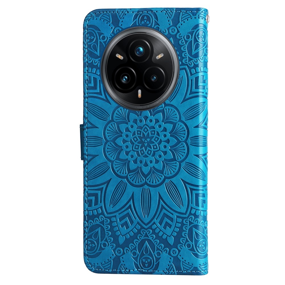 Sunflower knížkové pouzdro na Realme 14 Pro+ 5G - modré