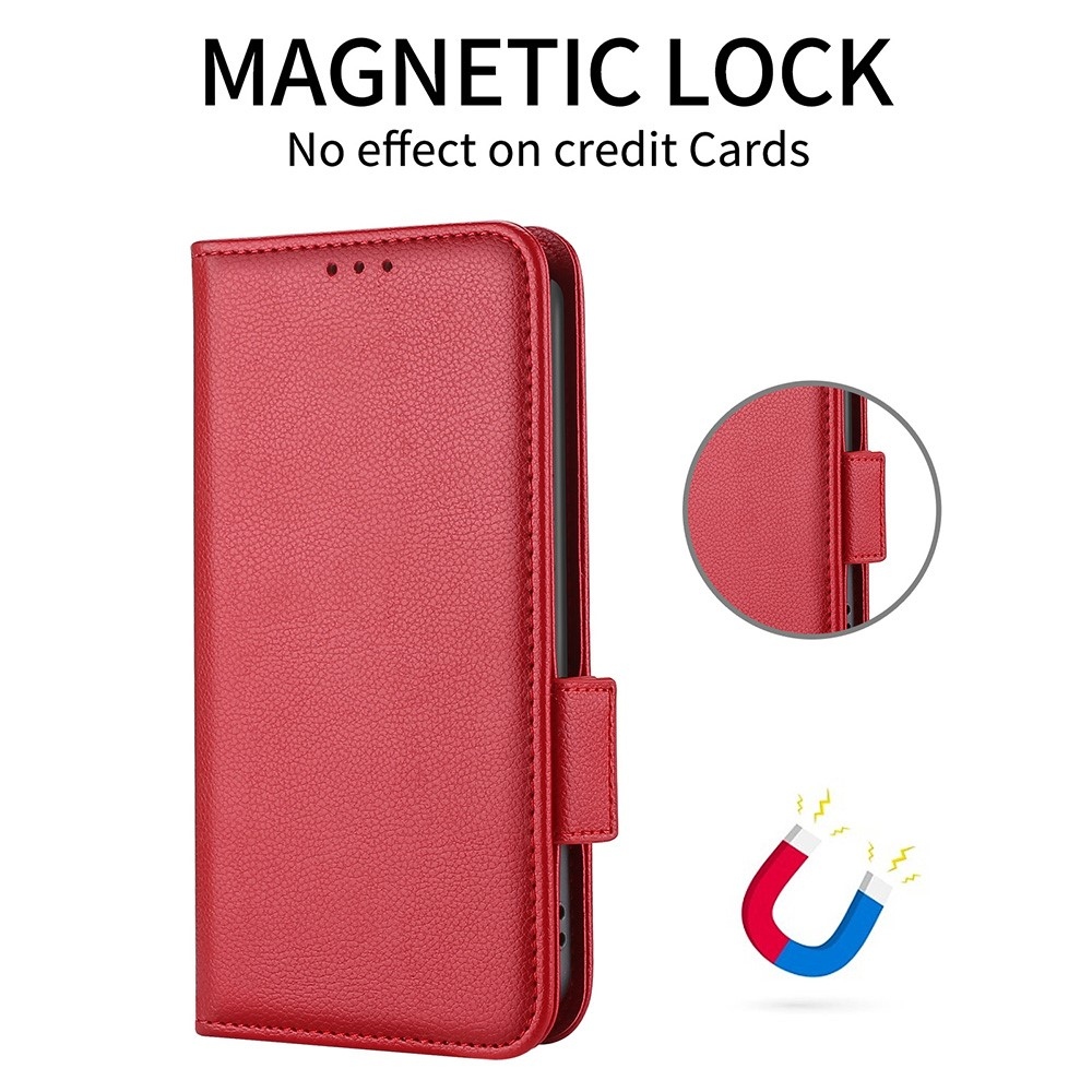 Wallet knížkové pouzdro na Vivo X80 Lite - červené