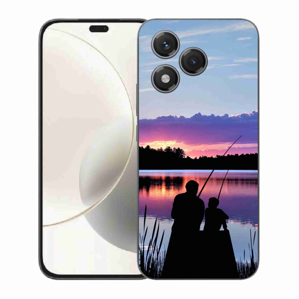 Gelový kryt mmCase na Honor 400 Lite - rybaření 2