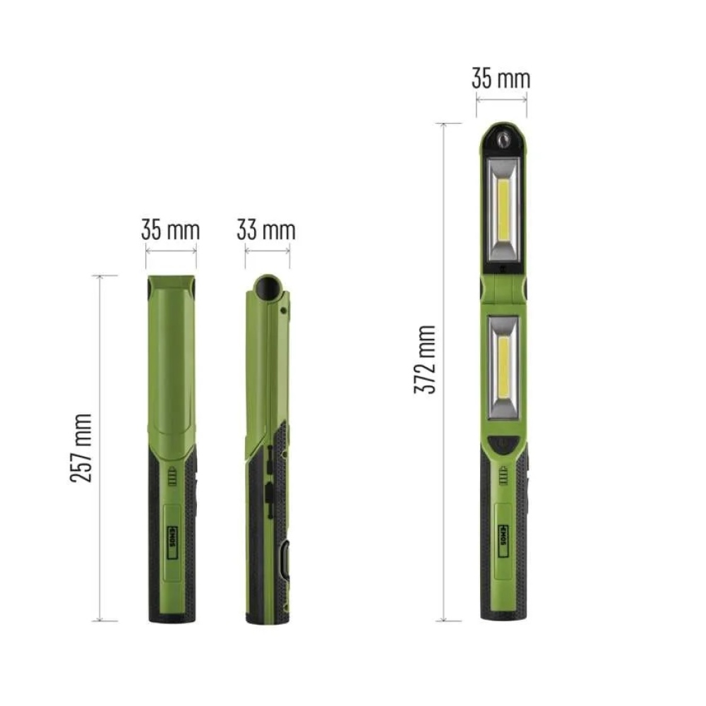 COB LED + LED nabíjecí prac.svítilna P4535, 670 lm, 2200 mAh
