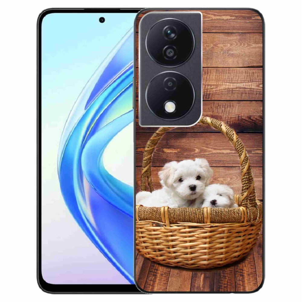 Gelový kryt mmCase na Honor X7b/Honor 90 Smart - štěňátka