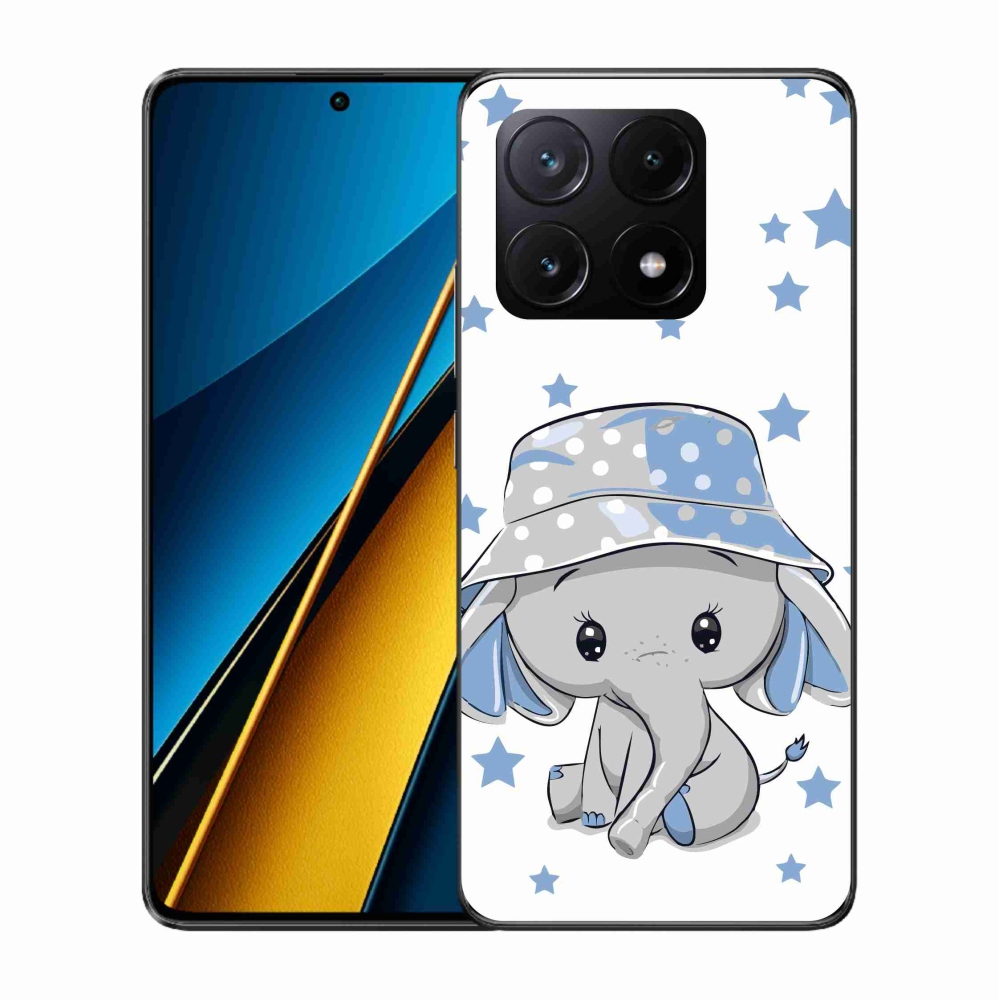 Gelový kryt mmCase na Xiaomi Poco X6 Pro 5G - modrý slon