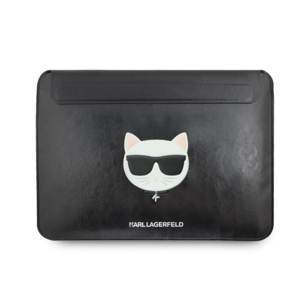 Karl Lagerfeld Saffiano Ikonik Computer Sleeve obal pro Macbook 16 - černý