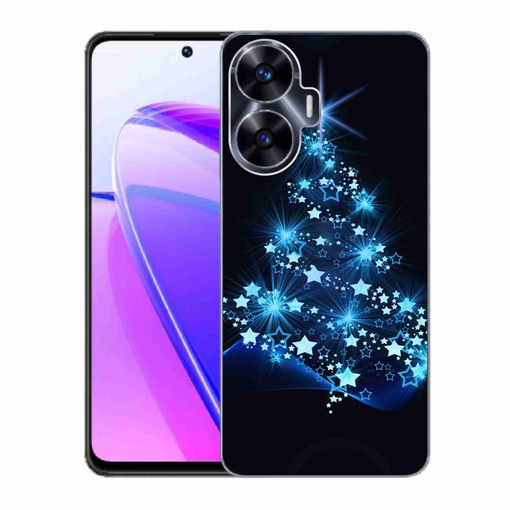 Gelový kryt mmCase na Realme C55 - vánoční stromek