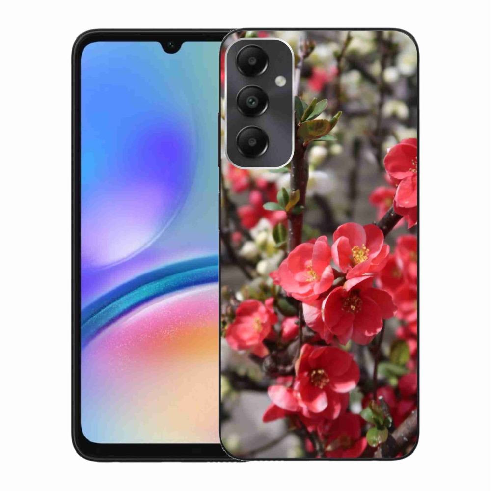 Gelový kryt mmCase na Samsung Galaxy A05s - červené květy