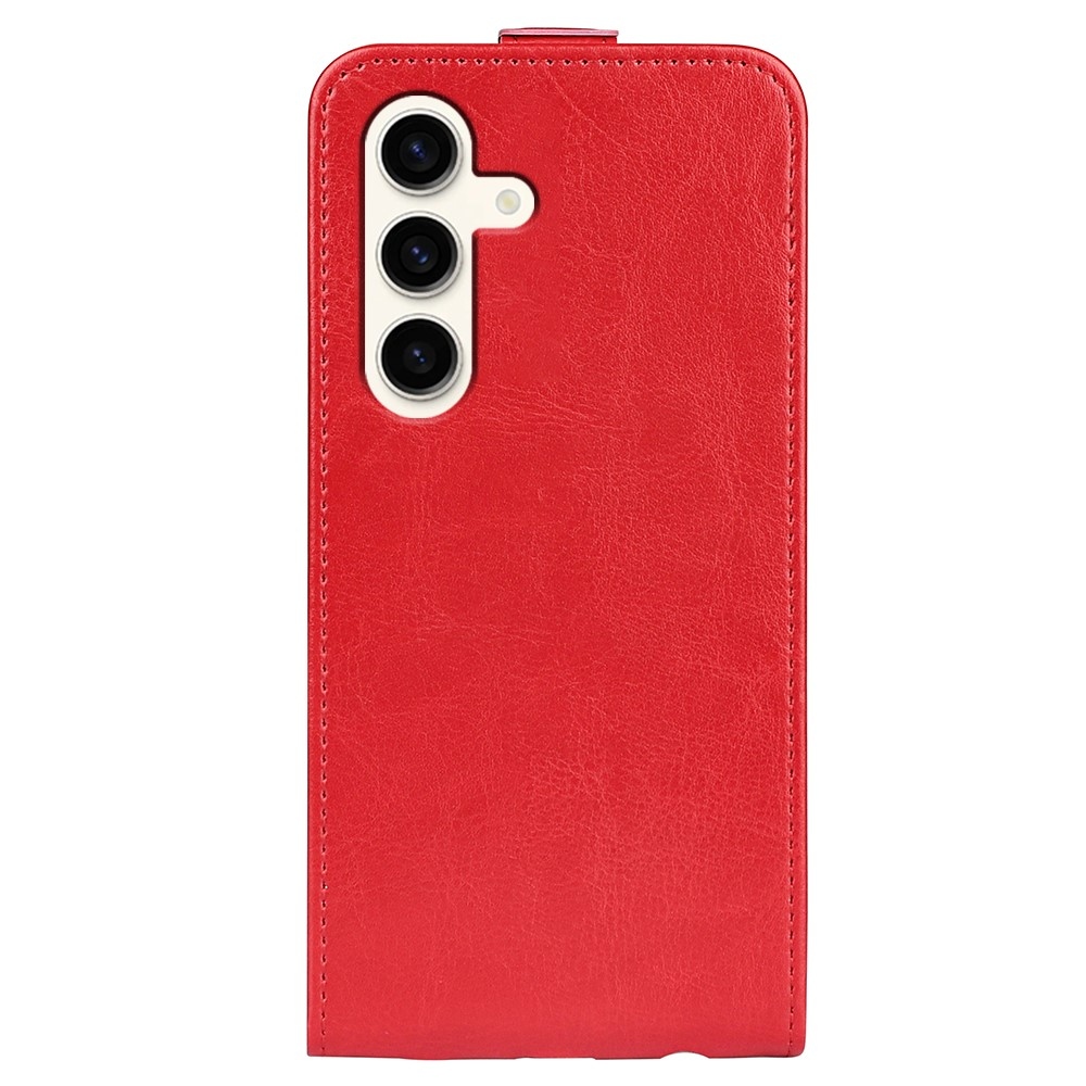 Vertical flipové pouzdro na Samsung Galaxy S24+ - červené
