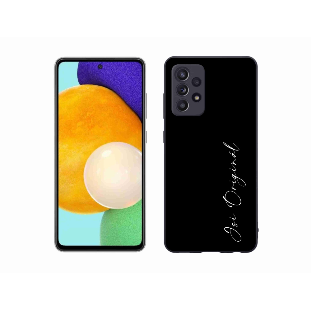 Gelový kryt mmCase na Samsung Galaxy A52/A52 5G - jsi originál černé pozadí