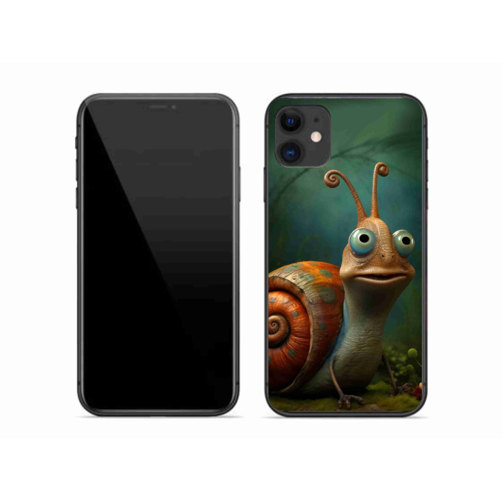 Gelový kryt mmCase na iPhone 11 - šnek