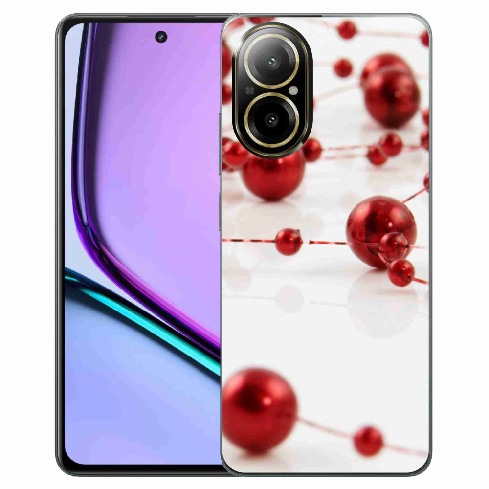 Gelový kryt mmCase na Realme C67 - vánoční řetěz