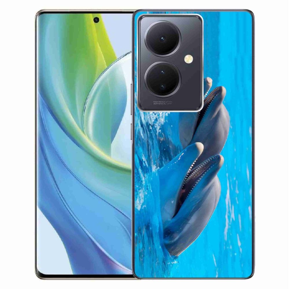 Gelový kryt mmCase na Vivo V29 Lite 5G - delfíni