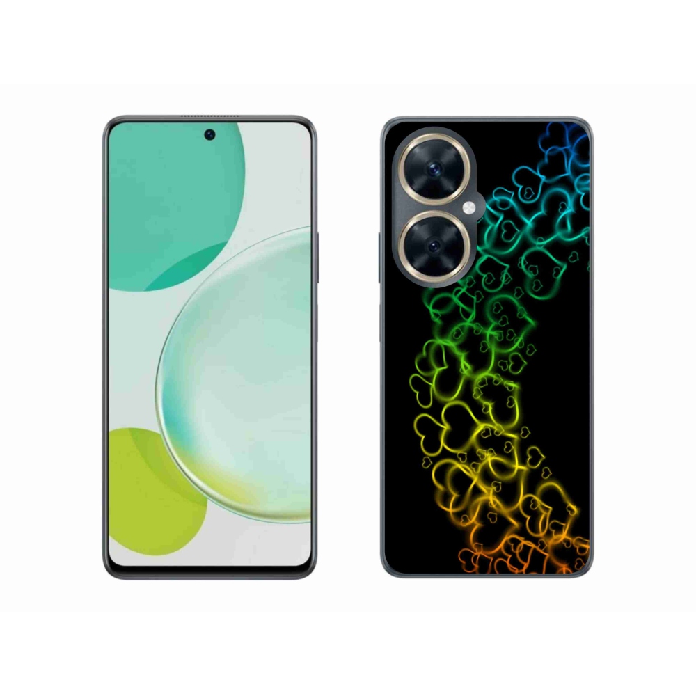 Gelový kryt mmCase na Huawei Nova 11i - barevná srdíčka