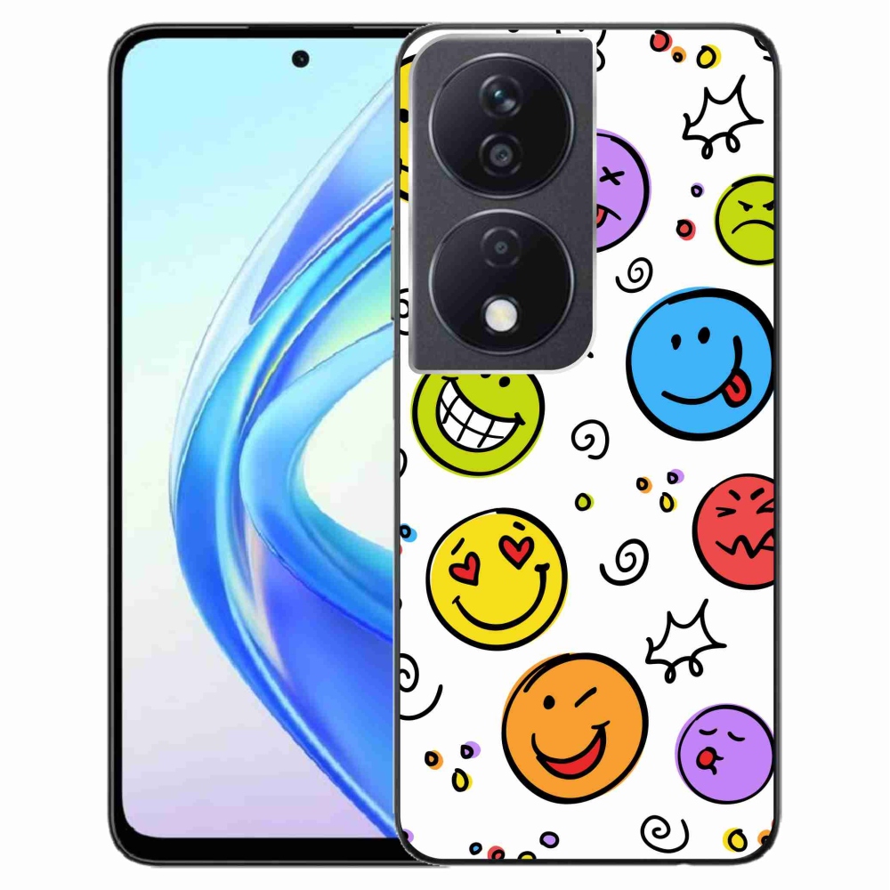 Gelový kryt mmCase na Honor X7b/Honor 90 Smart - smajlíci