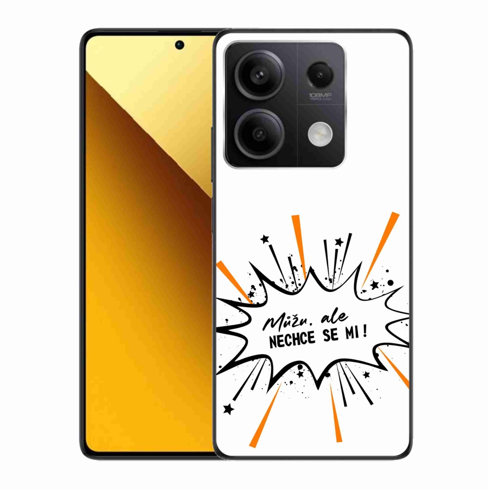 Gelový kryt mmCase na Xiaomi Redmi Note 13 5G - vtipný text 11 bílé pozadí