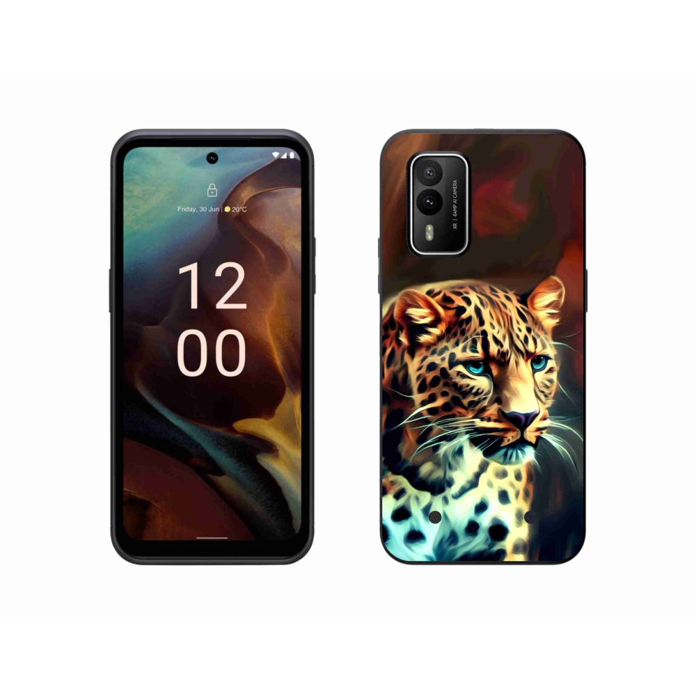 Gelový kryt mmCase na Nokia XR21 - leopard