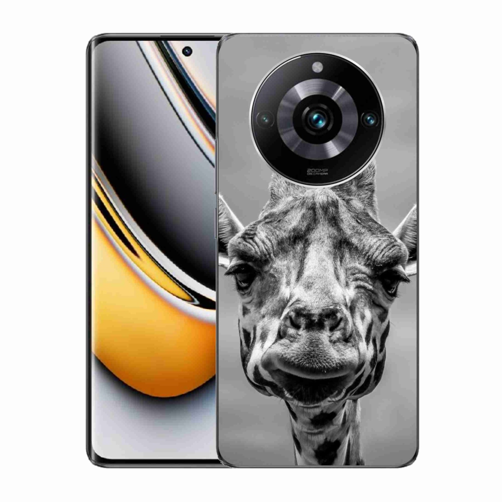 Gelový kryt mmCase na Realme 11 Pro/11 Pro+ - černobílá žirafa