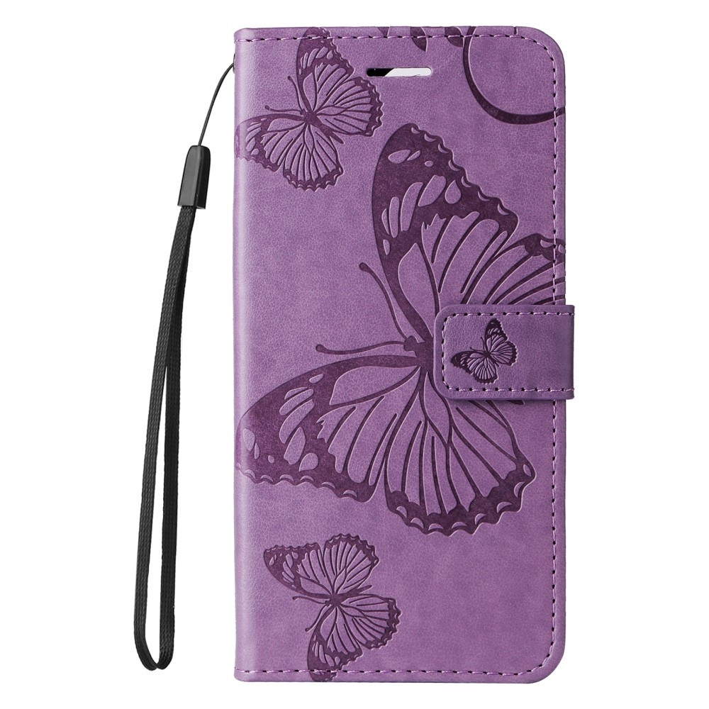 Big Butterfly knížkové pouzdro na Huawei Nova Y61 - fialové