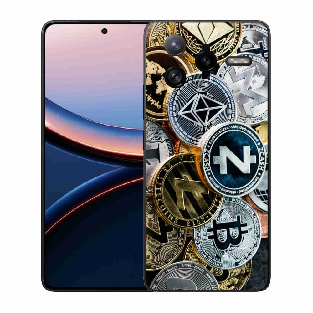 Gelový kryt mmCase na Xiaomi Poco F7 Ultra - kryptoměny