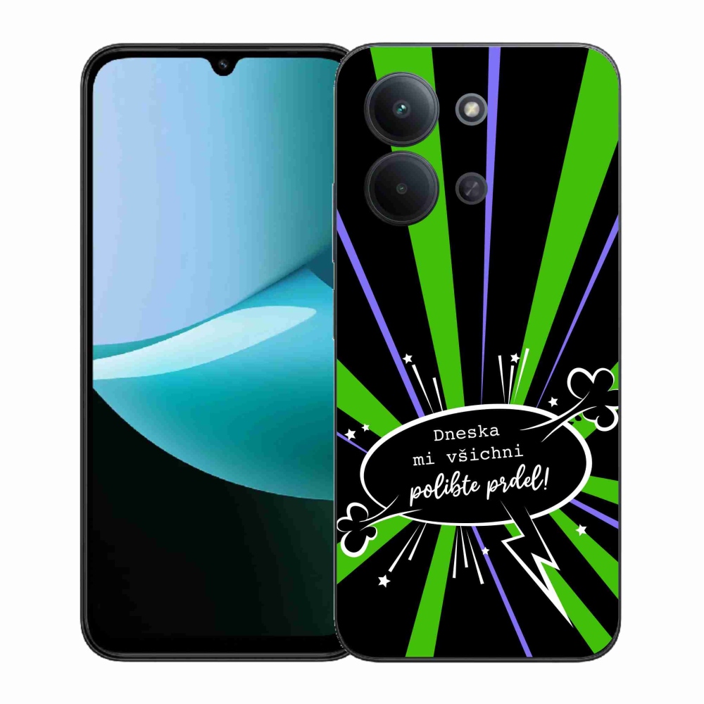 Gelový kryt mmCase na Xiaomi Redmi 15C 4G (171mm)/Poco C85 4G (171mm) - vtipný text 15 černé pozadí