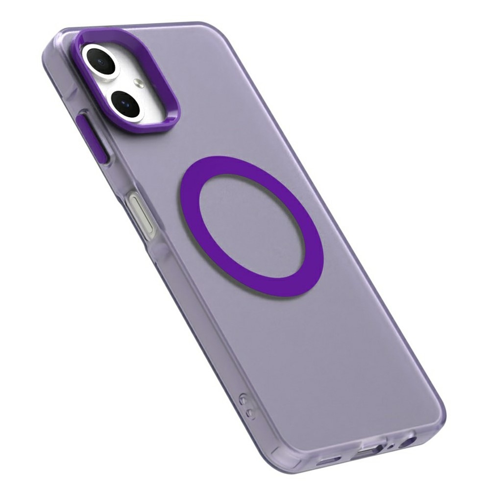 Candy gelový obal s MagSafe na Samsung Galaxy A06 4G - fialový