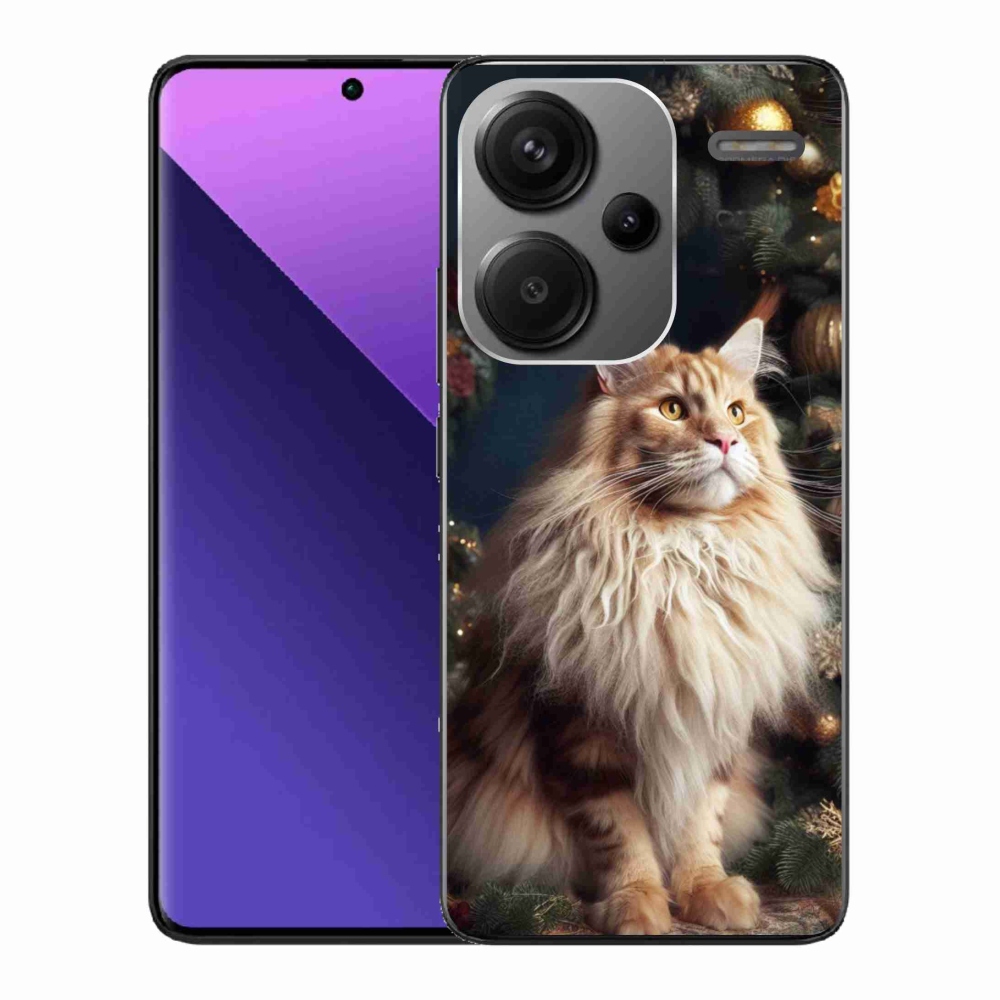 Gelový kryt mmCase na Xiaomi Redmi Note 13 Pro+ 5G - kočka u stromku