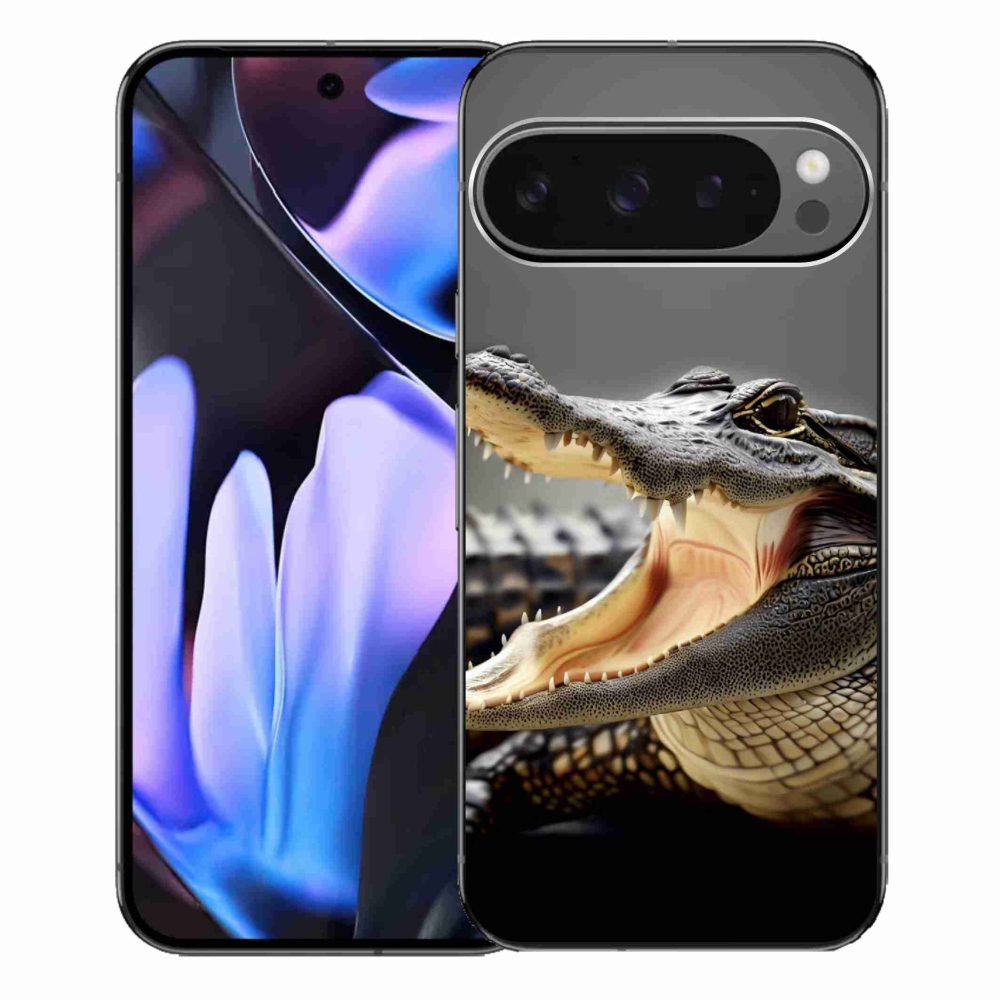Gelový kryt mmCase na Google Pixel 9 Pro XL - krokodýl