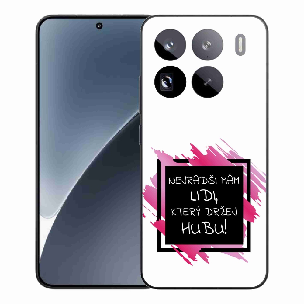 Gelový kryt mmCase na Xiaomi 15 Pro - vtipný text 7 černobílé pozadí