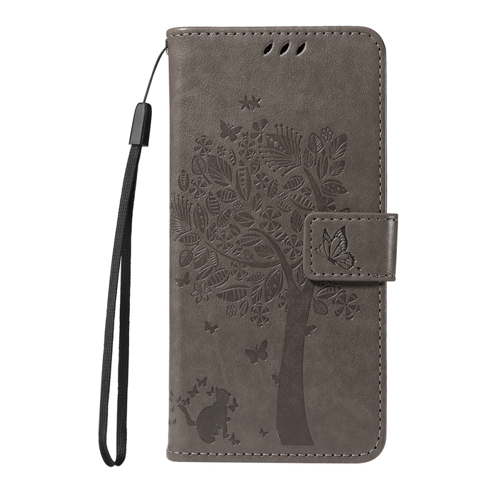 Trees knížkové pouzdro na Xiaomi Redmi 15 4G (171mm) - šedé