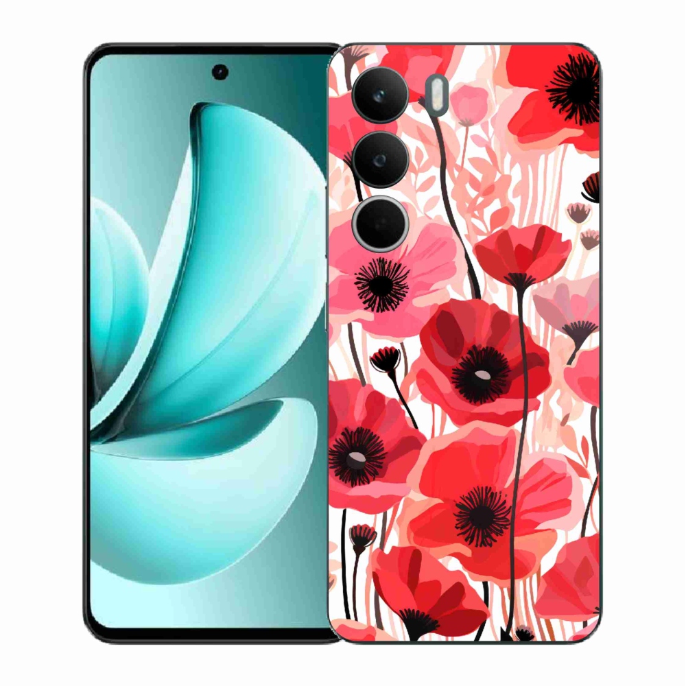 Gelový kryt mmCase na Realme C71 - vlčí mák 1