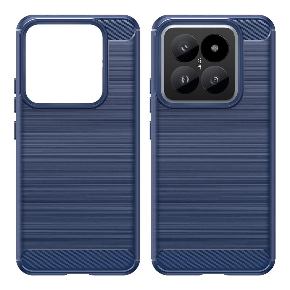 Carbon odolný gelový obal na Xiaomi 14 Pro - modrý