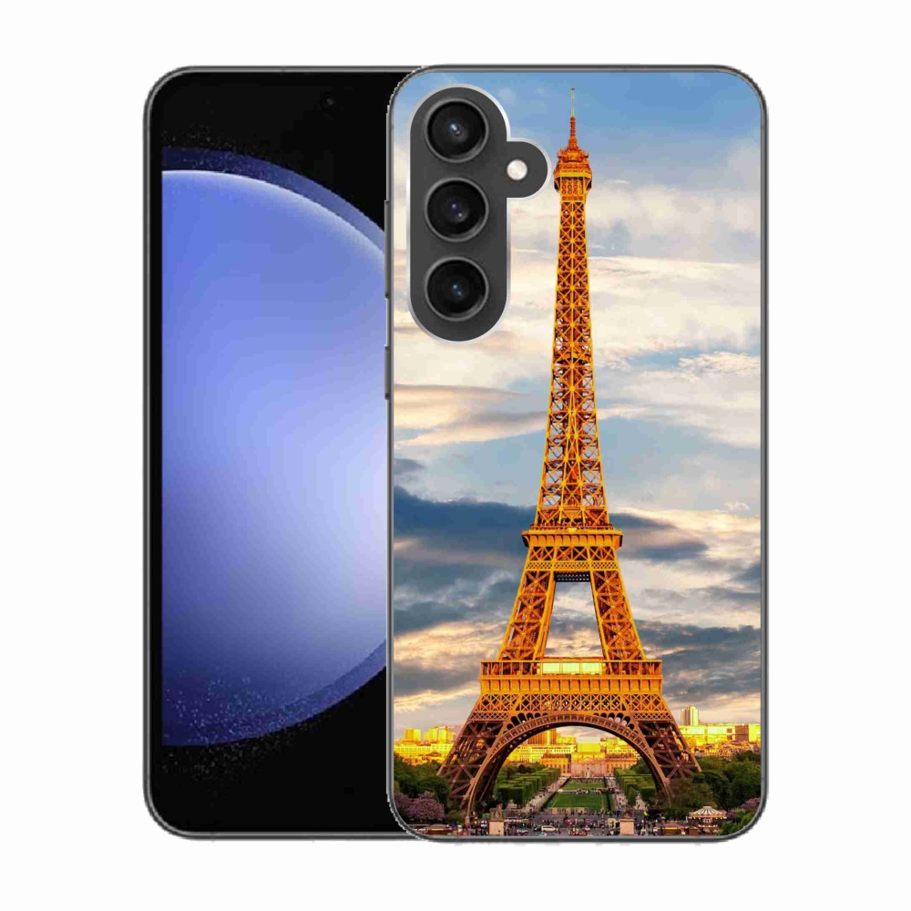 Gelový kryt mmCase na Samsung Galaxy S23 FE - eiffelova věž 3