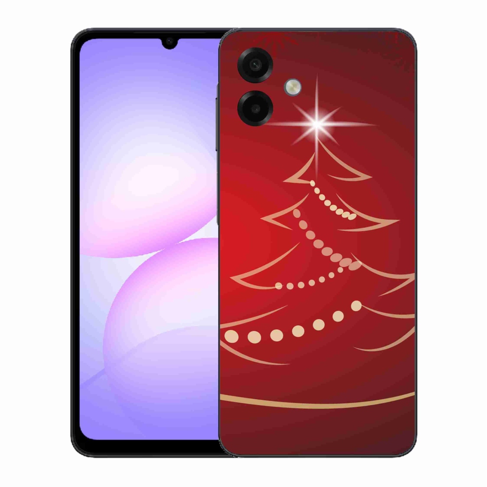 Gelový kryt mmCase na Samsung Galaxy A07 4G - kreslený vánoční stromek