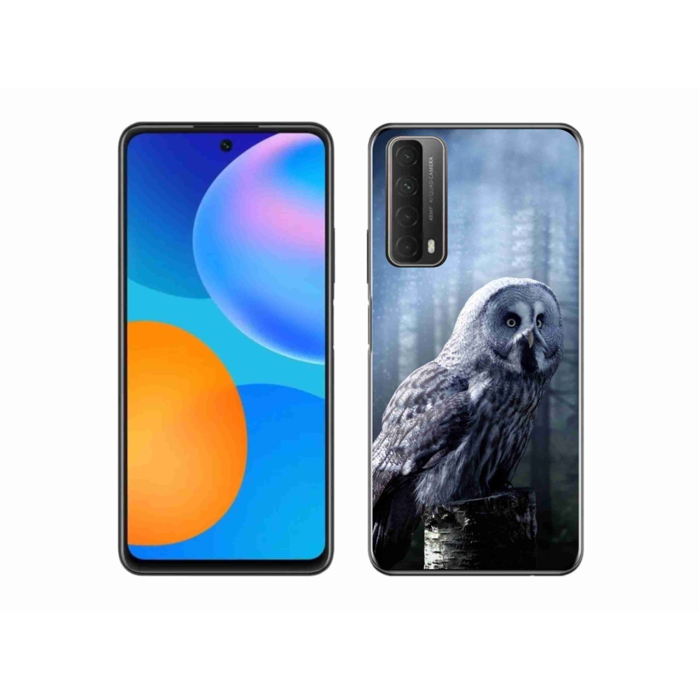 Gelový kryt mmCase na Huawei P Smart (2021) - sova