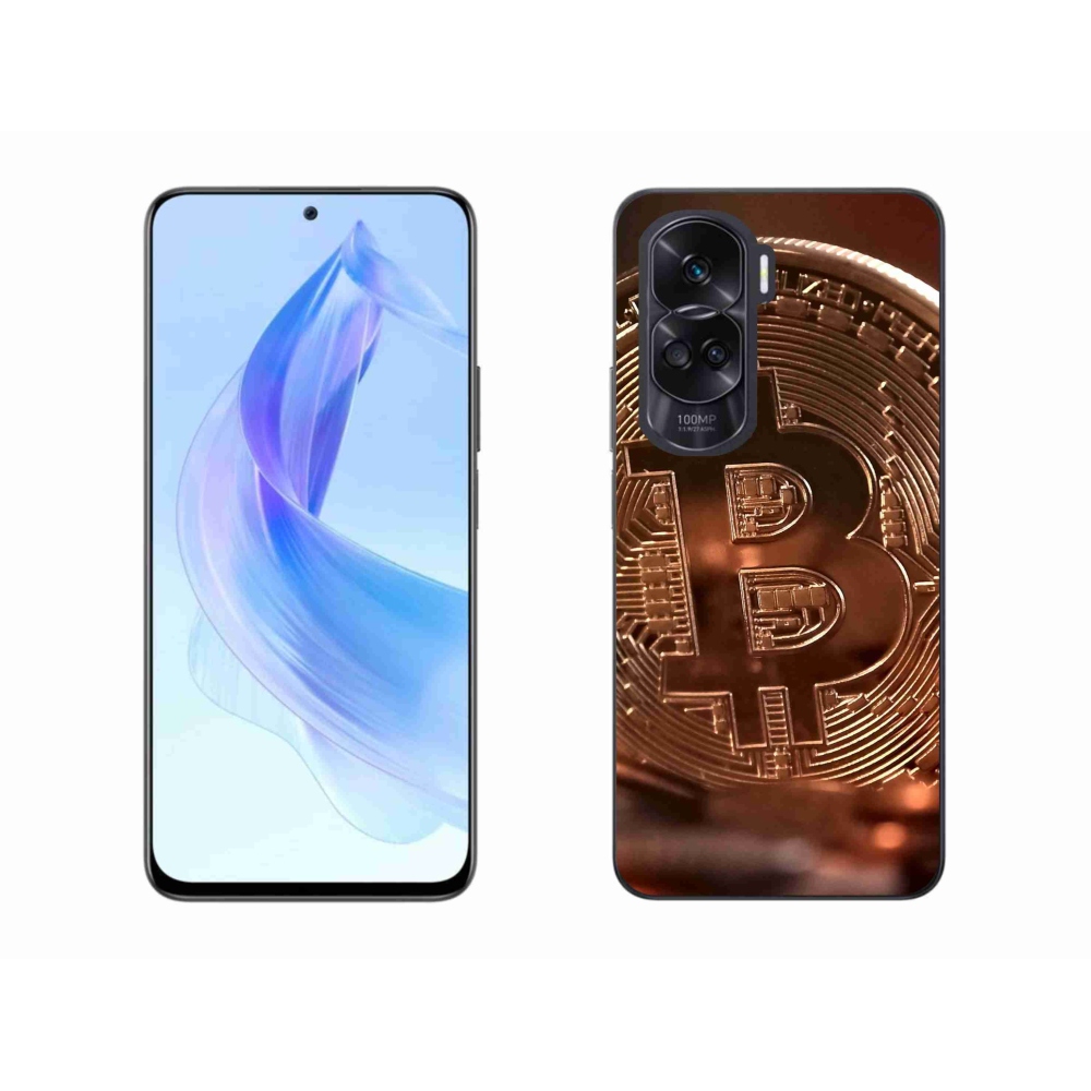 Gelový kryt mmCase na Honor 90 Lite - bitcoin