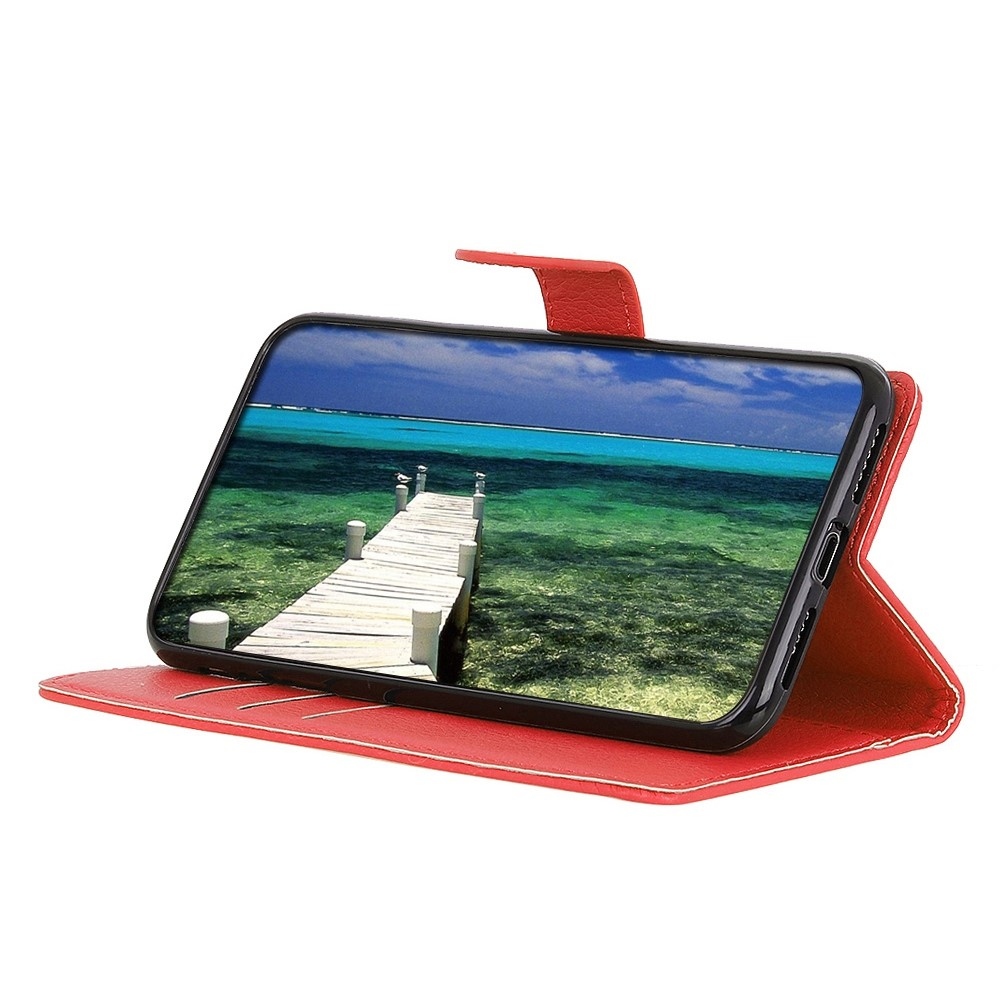 Litchie knížkové pouzdro na Huawei Nova 11i - červené