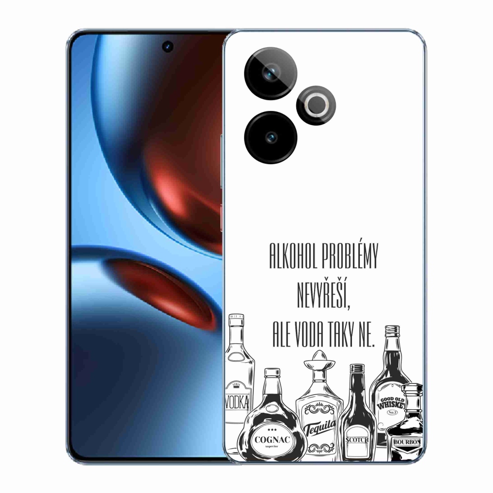Gelový kryt mmCase na Realme GT 7 5G/GT 7T 5G - vtipný text bílé pozadí