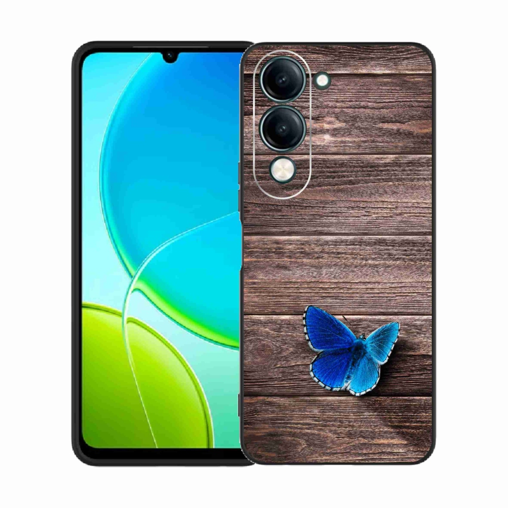 Gelový kryt mmCase na Vivo Y29s 5G - modrý motýl 1