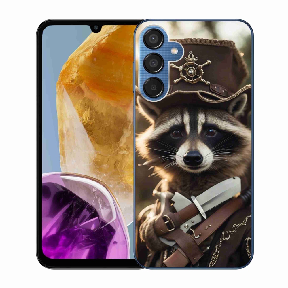 Gelový kryt mmCase na Samsung Galaxy M15 5G - mýval v uniformě
