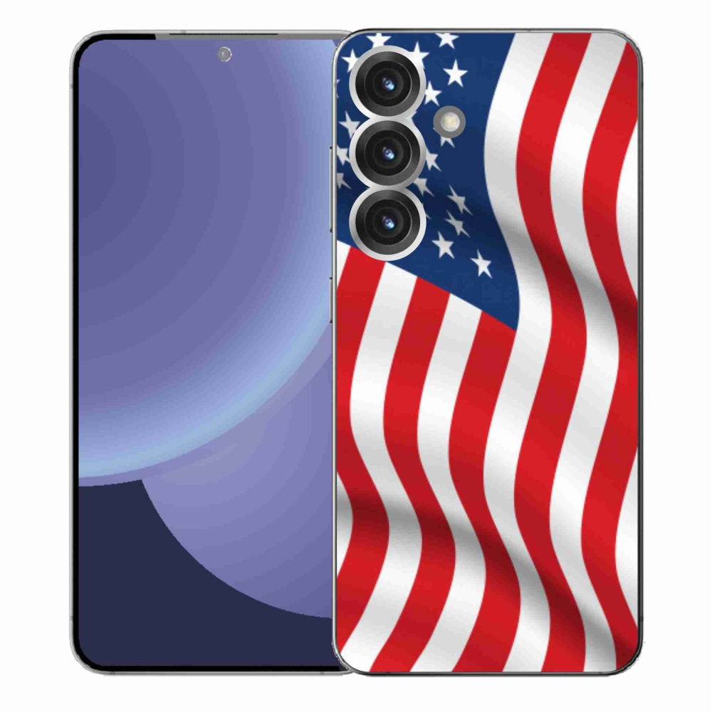 Gelový kryt mmCase na Samsung Galaxy S25+ - USA vlajka