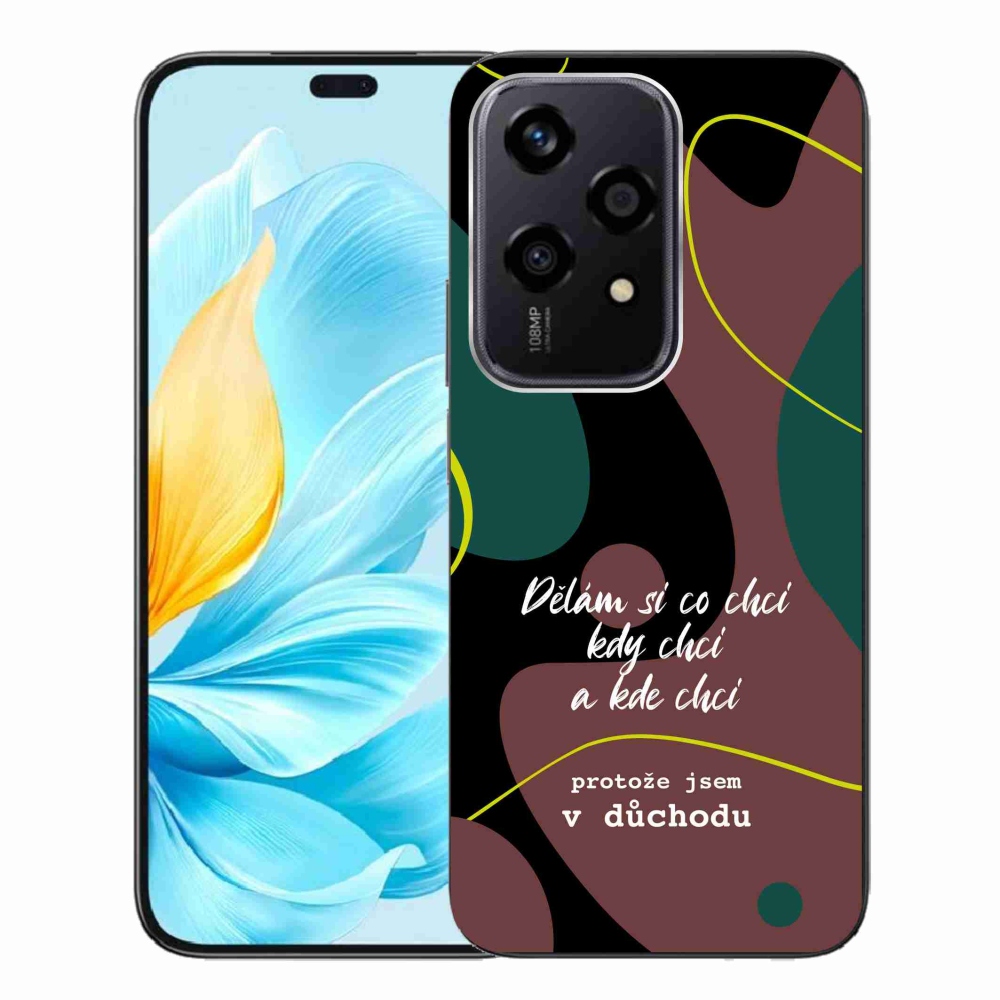 Gelový kryt mmCase na Honor 200 Lite 5G - vtipný text 10 černé pozadí