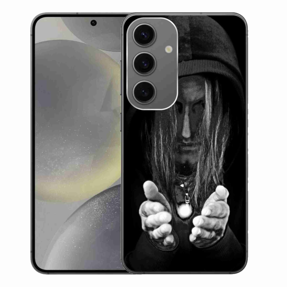 Gelový kryt mmCase na Samsung Galaxy S24+ - tajemná osoba