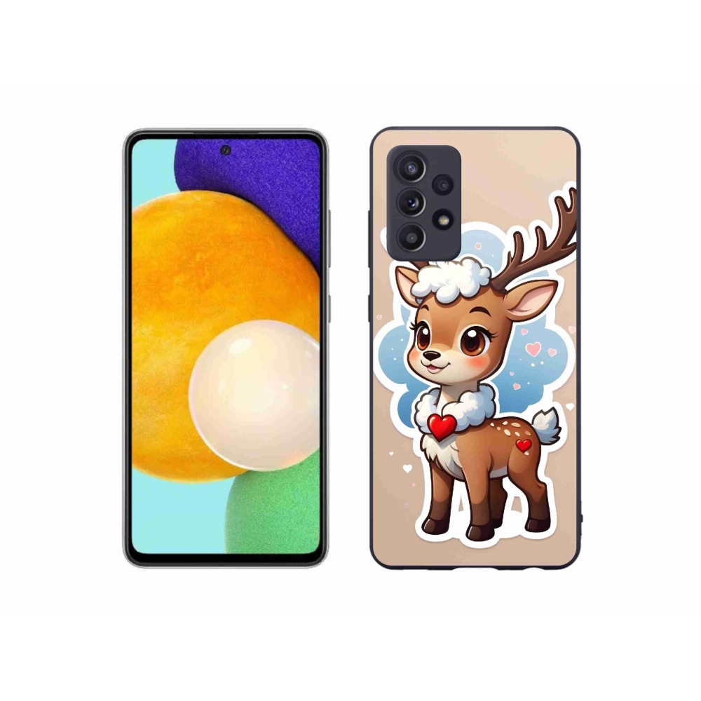 Gelový kryt mmCase na Samsung Galaxy A52/A52 5G - kreslený sob